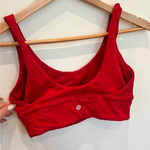 lululemon athletica Red Scoop Sports Bra